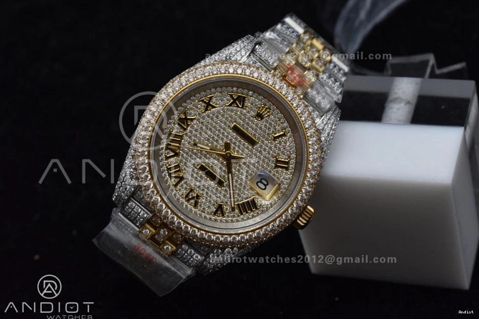 Gold Best Roman 41mm Diamond Version TWD 2 Dial DateJust Yellow Tone 0326